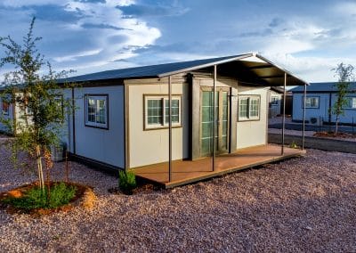 Private rental unit at Iron Horse Living in Odessa with covered porch, high-speed internet, and no shared walls.